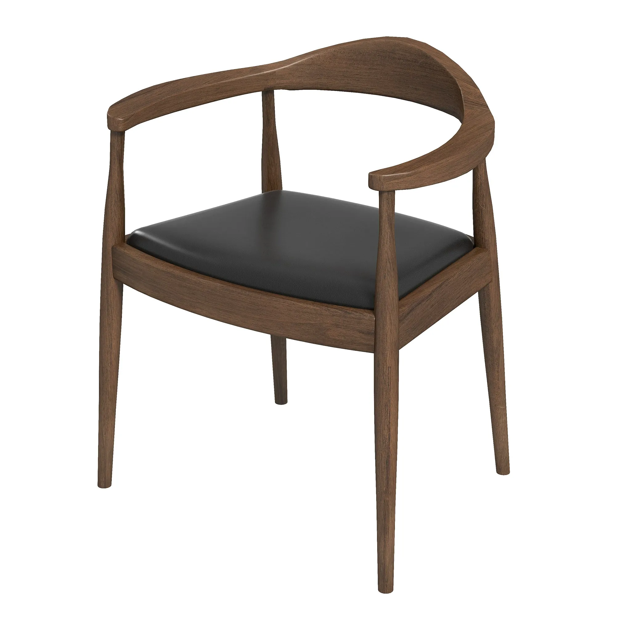 Freya Dining Chair - Black Vegan Leather
