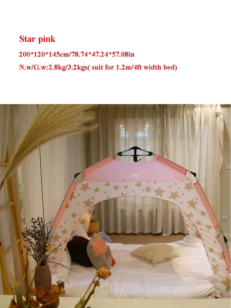 Fully Automatic Indoor Adult Children's Bed Tent Keep Warm Windproof and Cold Proof Dormitory Single Double Persons Winter침대 텐트