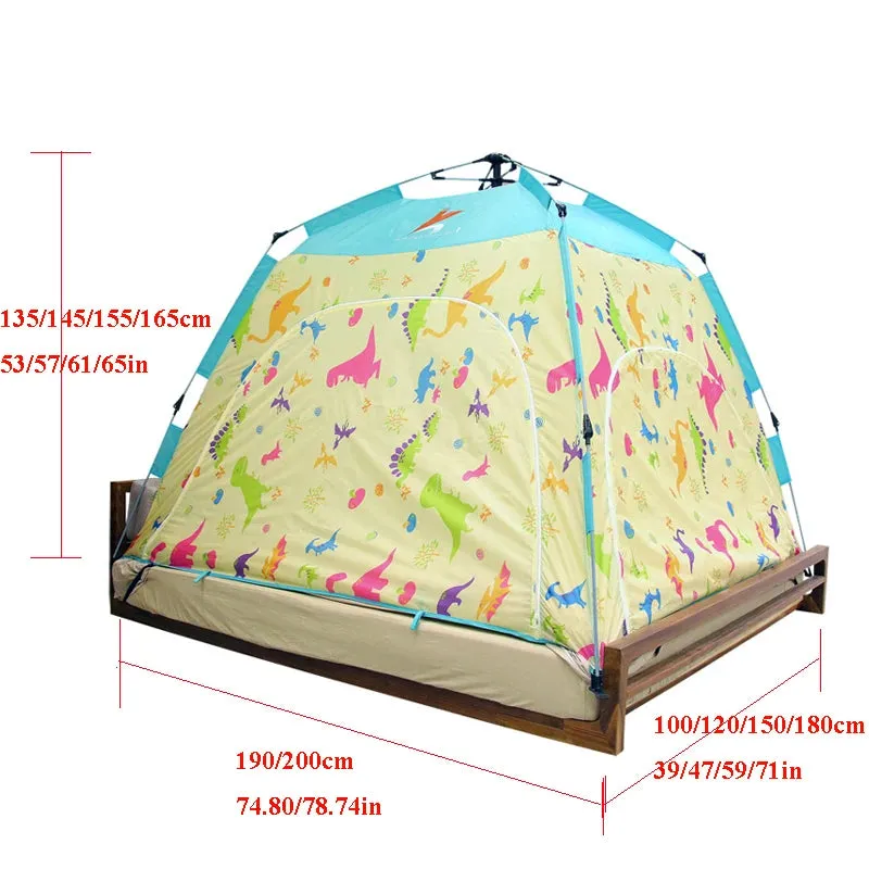 Fully Automatic Indoor Adult Children's Bed Tent Keep Warm Windproof and Cold Proof Dormitory Single Double Persons Winter침대 텐트