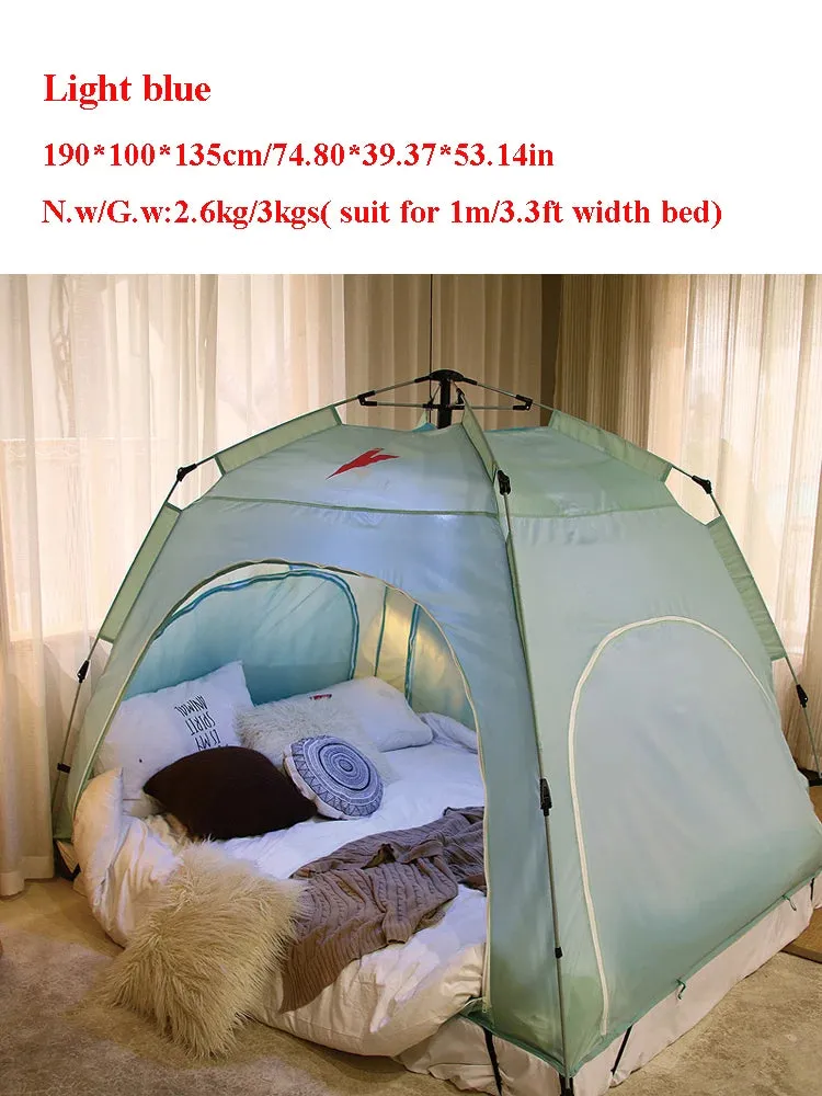 Fully Automatic Indoor Adult Children's Bed Tent Keep Warm Windproof and Cold Proof Dormitory Single Double Persons Winter침대 텐트