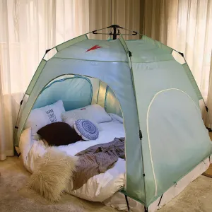 Fully Automatic Indoor Adult Children's Bed Tent Keep Warm Windproof and Cold Proof Dormitory Single Double Persons Winter침대 텐트