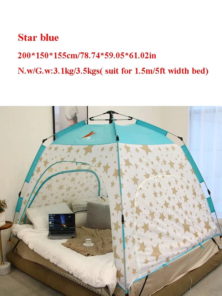 Fully Automatic Indoor Adult Children's Bed Tent Keep Warm Windproof and Cold Proof Dormitory Single Double Persons Winter침대 텐트