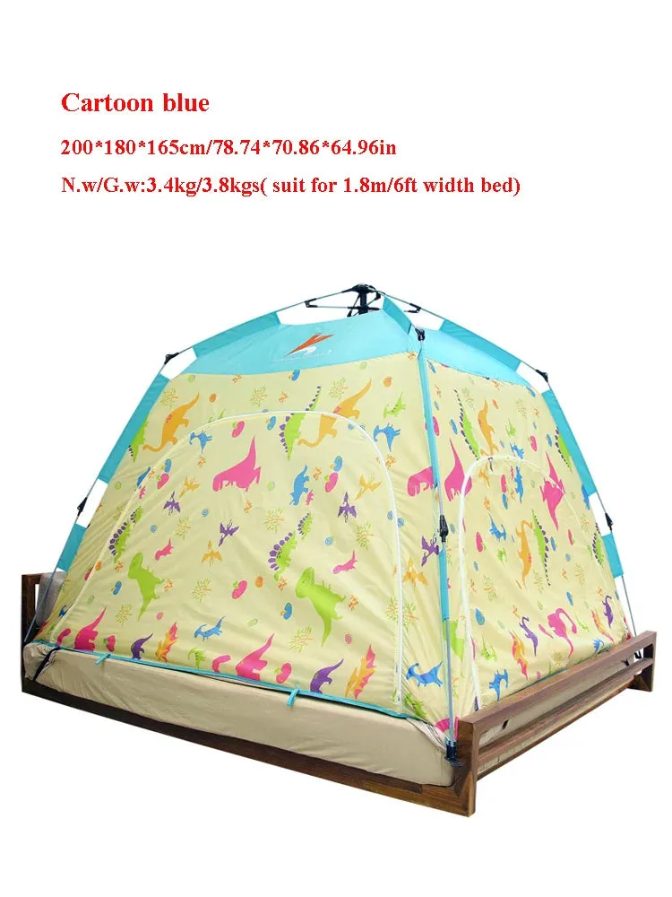 Fully Automatic Indoor Adult Children's Bed Tent Keep Warm Windproof and Cold Proof Dormitory Single Double Persons Winter침대 텐트