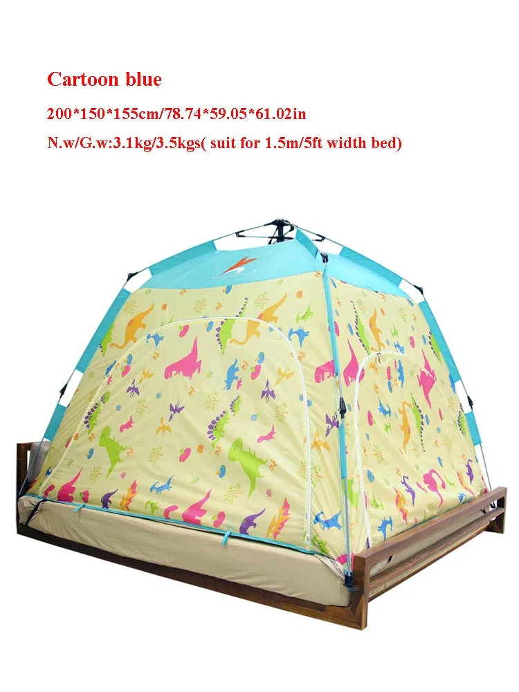 Fully Automatic Indoor Adult Children's Bed Tent Keep Warm Windproof and Cold Proof Dormitory Single Double Persons Winter침대 텐트