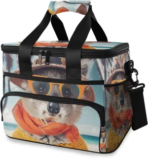 Funny Koala Beach Cooler Bag Insulated Cooler Soft Sided Cooler 24 Can Portable Picnic Bag Large Leakproof Lunch Bag Box for Beach Grocery Camping Travel Car Men Women