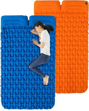 GaRcan Camping Mat Camping Mattress Sleeping Pad Air Mattress with Pillow Inflatable Bag, Inflatable Sleeping Pad