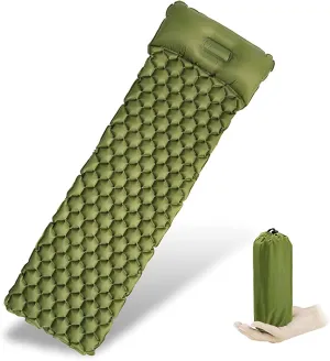 GaRcan Camping Mattress Camping Single Airbag Inflatable Sleeping Pad Mattress Ultralight Inflatable Backpack Pad Moisture-Proof Beautiful Scenery