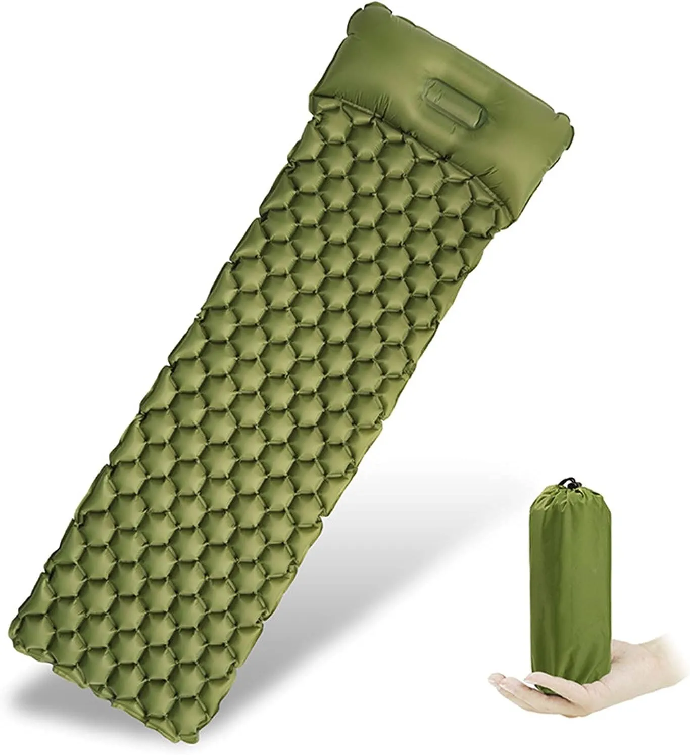 GaRcan Camping Mattress Camping Single Airbag Inflatable Sleeping Pad Mattress Ultralight Inflatable Backpack Pad Moisture-Proof Beautiful Scenery