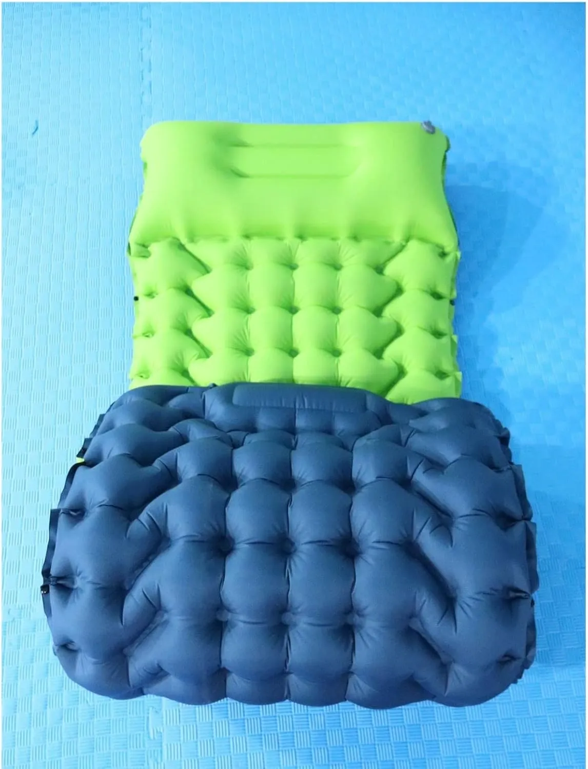 GaRcan Fashion Camping Sleeping Mat Inflatable Air Cushion Outdoor Cushion Furniture Bed Ultra Light Cushion Cushion (Greyandorange 198 68 9cm)