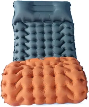 GaRcan Fashion Camping Sleeping Mat Inflatable Air Cushion Outdoor Cushion Furniture Bed Ultra Light Cushion Cushion (Greyandorange 198 68 9cm)