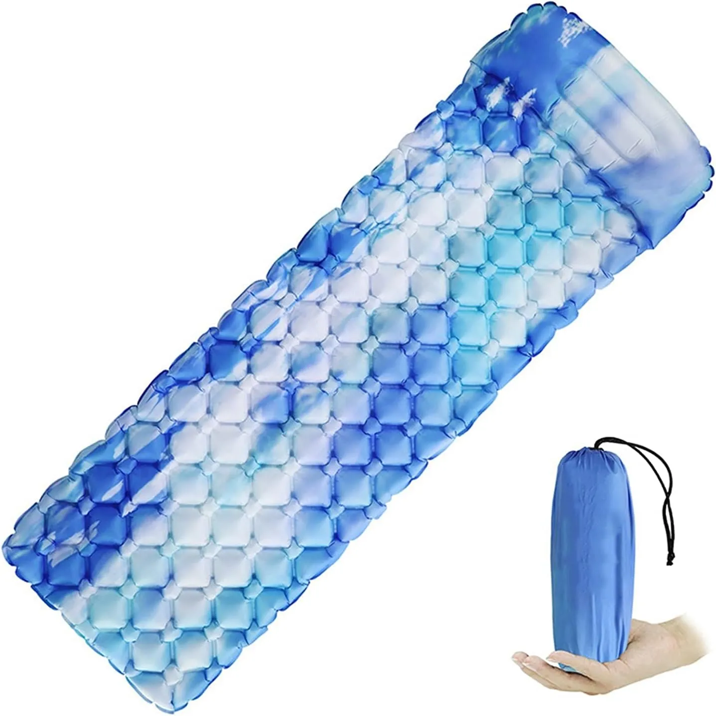 GaRcan Inflatable Sleeping Mattress Inflatable Sleeping Pad Camping Mat with Pillow Air Mattress Cushion Sleeping Bag Inflatable Sofa Beautiful Scenery