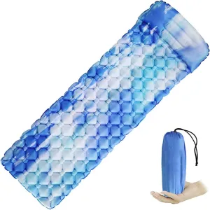 GaRcan Inflatable Sleeping Mattress Inflatable Sleeping Pad Camping Mat with Pillow Air Mattress Cushion Sleeping Bag Inflatable Sofa Beautiful Scenery
