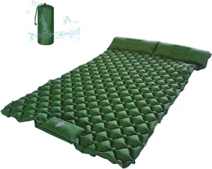 GaRcan Inflatable Sleeping Mattress Outdoor Picnic TPU Double Sleeping Pad, Inflatable Sleeping Mat Ultraligh, Self-Inflating Camping Mat with Built-in Inflatable Pillow, for Outdoor, Hiking,