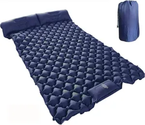 GaRcan Inflatable Sleeping Mattress Outdoor PicnicDouble Sleeping Pad, Self Inflating Mattress Camping, Waterproof and Moisture-Proof Roll Mats, with 2 Self-Inflating Pillows