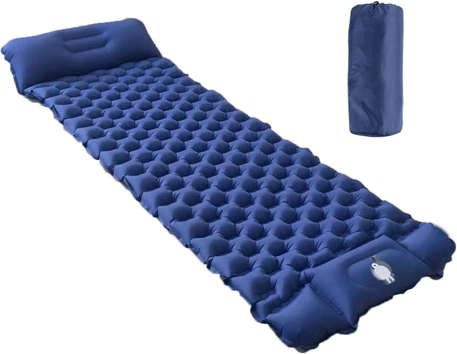 GaRcan Inflatable Sleeping Mattress Self Inflating Mattress Camping, Inflatable Sleeping Mat for Outdoor, Ultralight Camping Mattress with Pillow, Sleeping Pad with Built-in Air Pump (Nav
