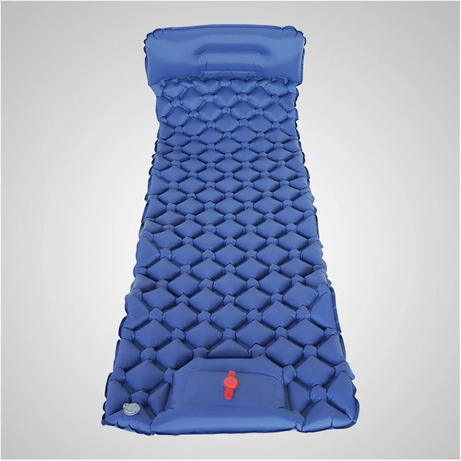 GaRcan Outdoor Camping Inflatable Sleeping Pad TPU Ultra-Light Press Air Moisture-Proof Pad Inflatable Mattress with Pillow (Blue 190x60cm)