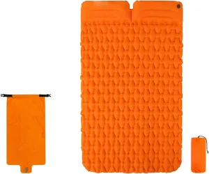 GaRcan Sleeping Mats Camping Camping Mattress with Pillow, Camping Pad Double with Inflatable Bag, Ultralight Portable Air Sleeping Pad for Travel, Hiking, Backpacking Beautiful Scenery