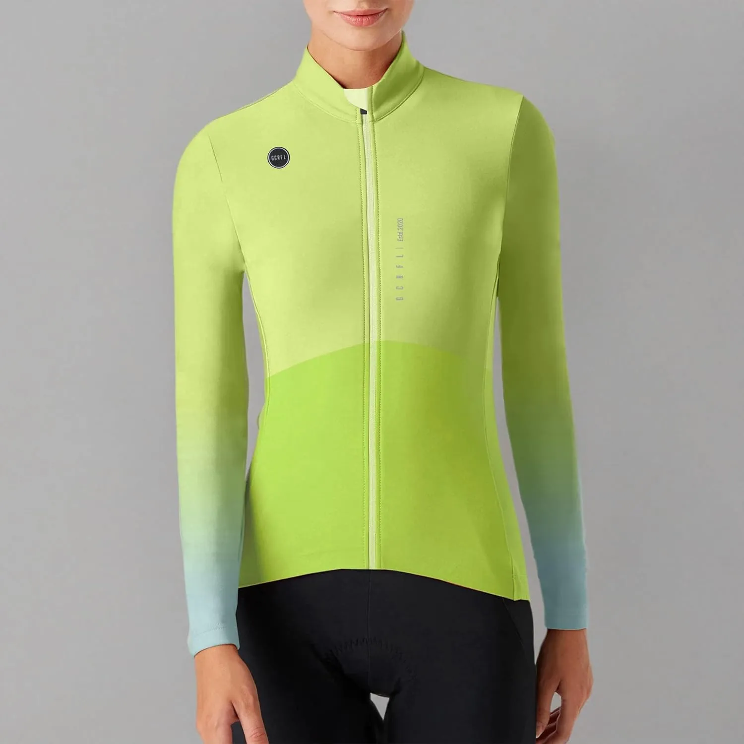 GCRFL Winter Thermal Women's Cycling Jacket Windproof Cold Weather Bike Pants Bicycle Clothing Set Softshell Windbreaker