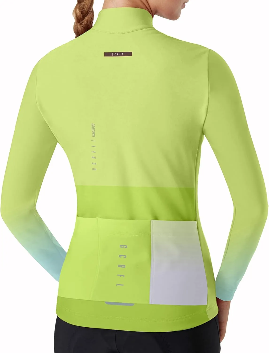GCRFL Winter Thermal Women's Cycling Jacket Windproof Cold Weather Bike Pants Bicycle Clothing Set Softshell Windbreaker
