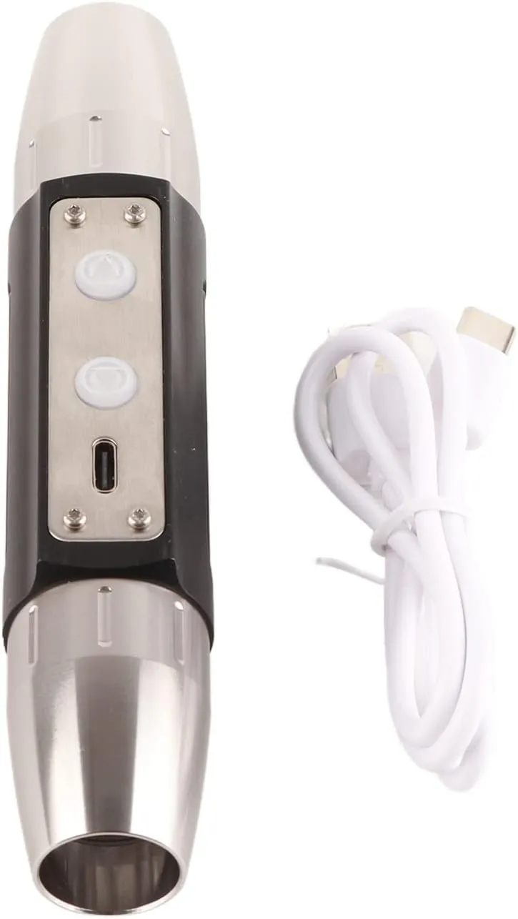 Gem Tester Rechargeable Pen Light, UV Flashlight Portable Jewelry Appraisal Flashlight DX4 Four Light Source USB Rechargeable UV Torch
