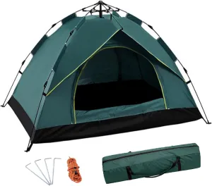 Generic 2/3/4 Person Instant Camping Tent with Carrying Bag,Easy Set Up Portable Dome Family Tent,Waterproof Lightweight Outdoor Tent for Backpacking, Hiking or Beach