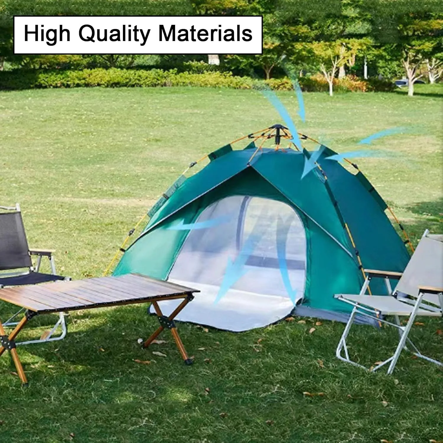Generic 2/3/4 Person Instant Camping Tent with Carrying Bag,Easy Set Up Portable Dome Family Tent,Waterproof Lightweight Outdoor Tent for Backpacking, Hiking or Beach