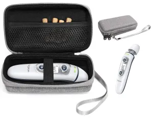 getgear case for Thermometer: Wyltec, Skyaudio, ANKOVO, Caroune, Simplife, Braun BFH-125, Mosen, Vigorun, GoodBaby, Braun Thermoscan 7, CHOOSEEN, Vigorun, Mobi Dualscan, Tweed Gray (CASE ONLY)