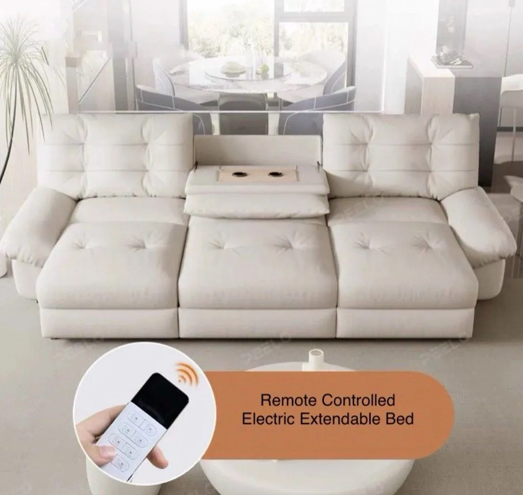 GIRBAUD Scratch Resistant Electric Sofa Bed