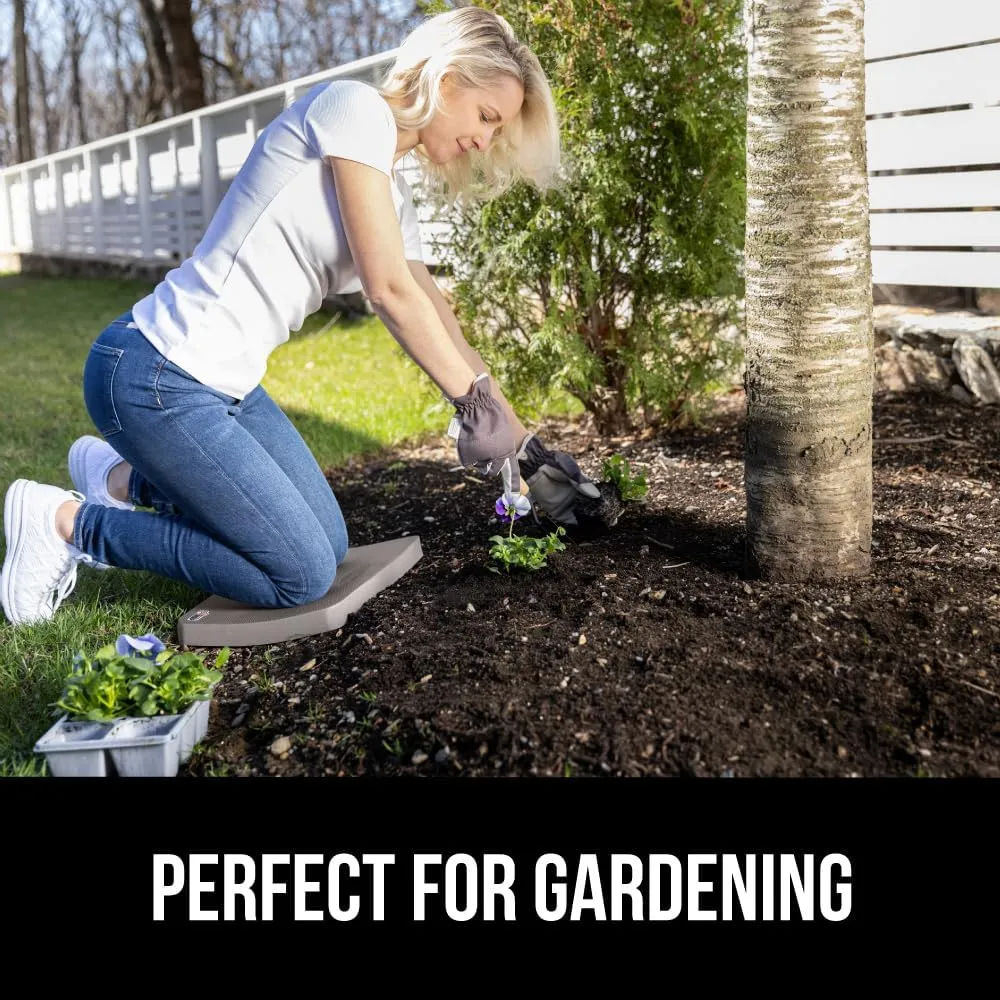 GORILLA GRIP Extra Thick Patent Pending Garden Kneeling Pad, Supportive Soft Foam Knee Cushioning for Gardening, Water Resistant Construction, Bathing Baby, Workout Supplies, Lightweight