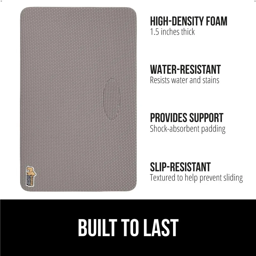 GORILLA GRIP Extra Thick Patent Pending Garden Kneeling Pad, Supportive Soft Foam Knee Cushioning for Gardening, Water Resistant Construction, Bathing Baby, Workout Supplies, Lightweight