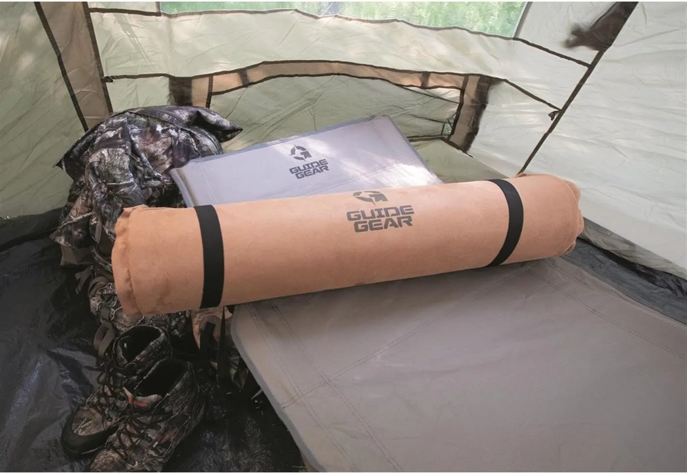 Guide Gear Large Self Inflating Sleeping Pad Oversized, 3-inch Foam Padding, Portable, Camping, Backpacking, Hunting, Tent Accessories