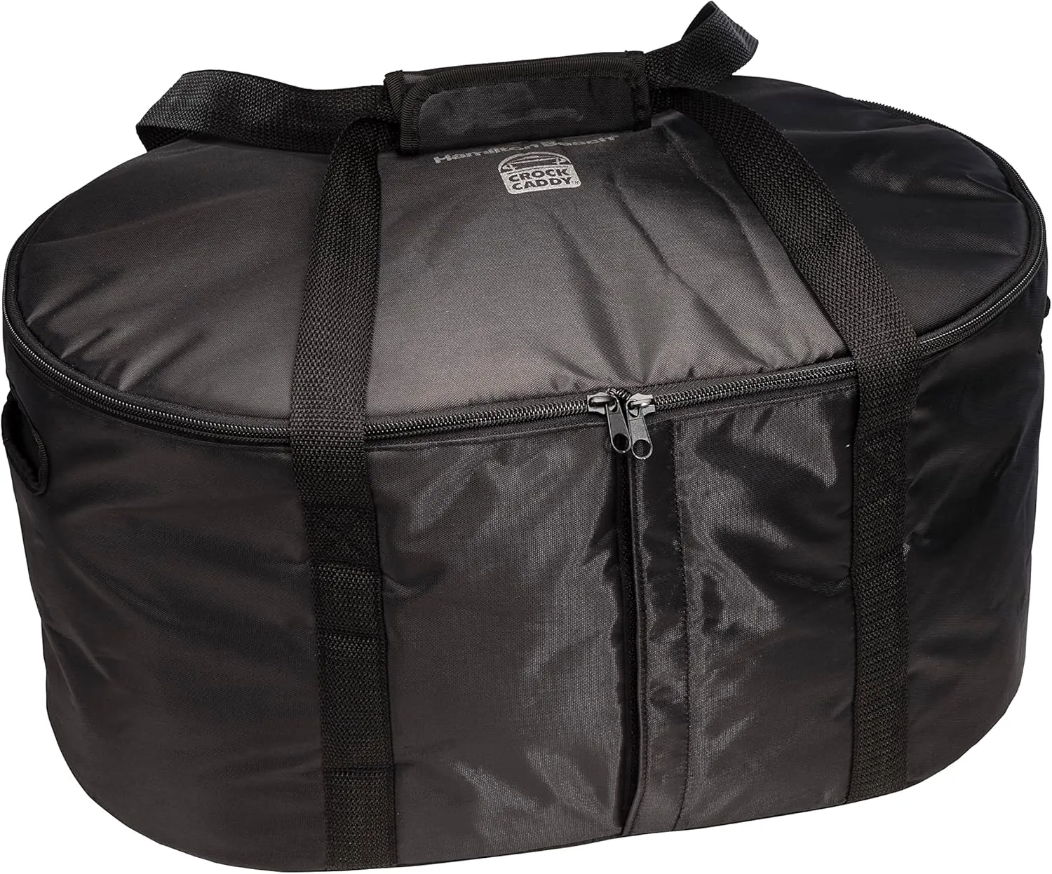 Hamilton Beach Portable Slow Cooker Travel Bag, Insulated Carrier Case for 4, 5, 6, 7 & 8 Quart Crock, Internal Mesh Net Holds Pot in Place, Compatible With Other Brands, Black (33002)
