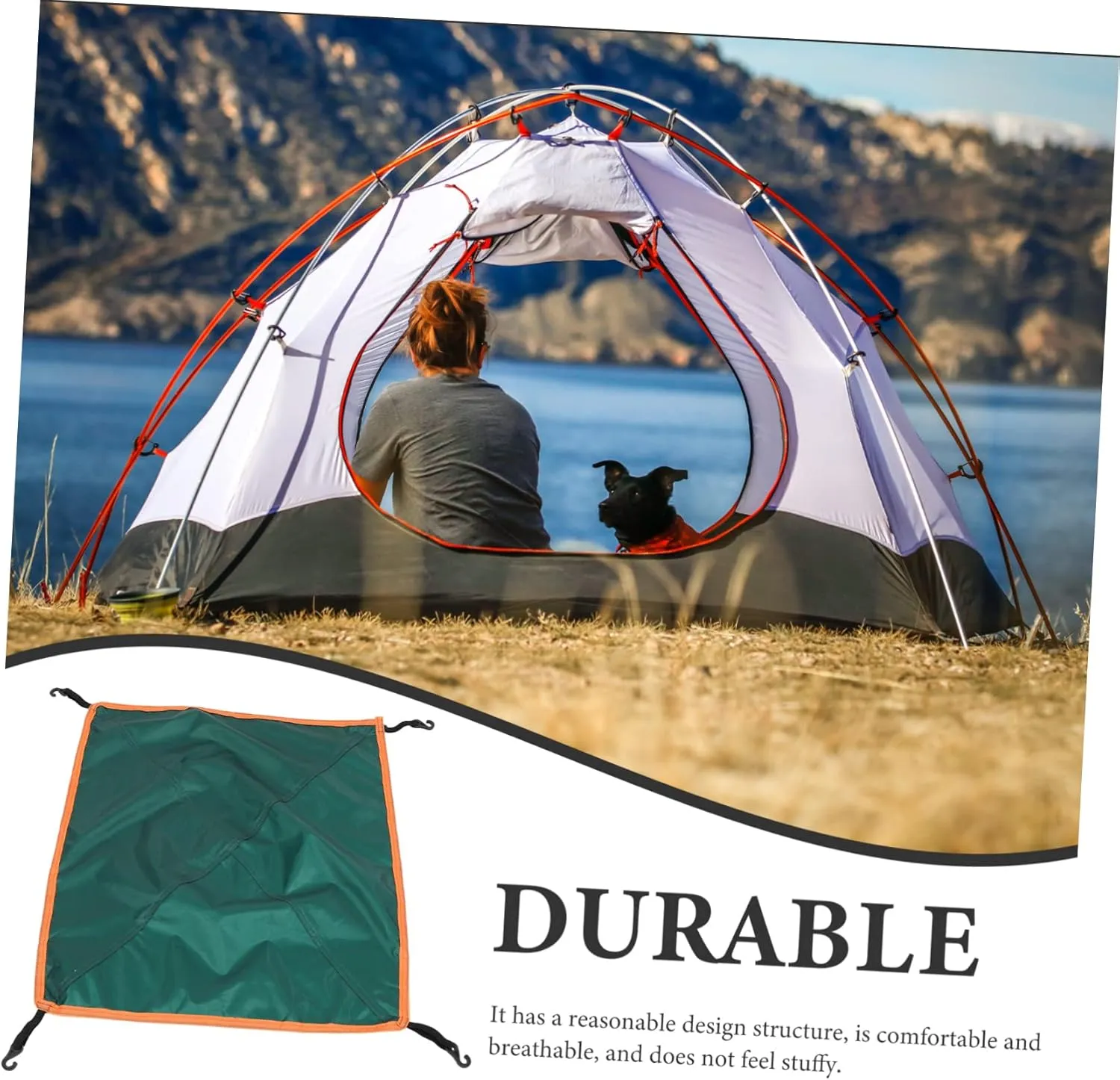 HANABASS 3pcs Tent Accessories Portable Tent Sun Shelter Waterproof Professional Rain Fly for Camping
