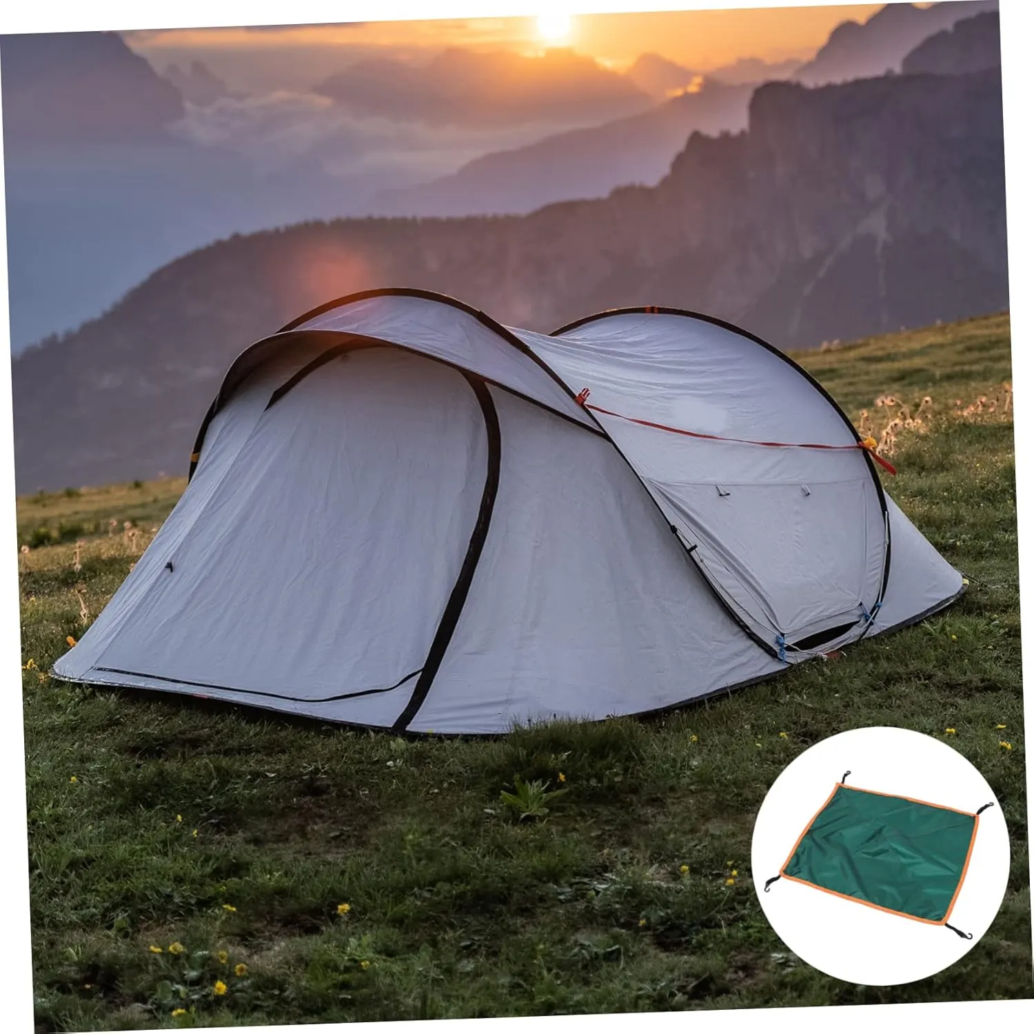HANABASS 3pcs Tent Accessories Portable Tent Sun Shelter Waterproof Professional Rain Fly for Camping