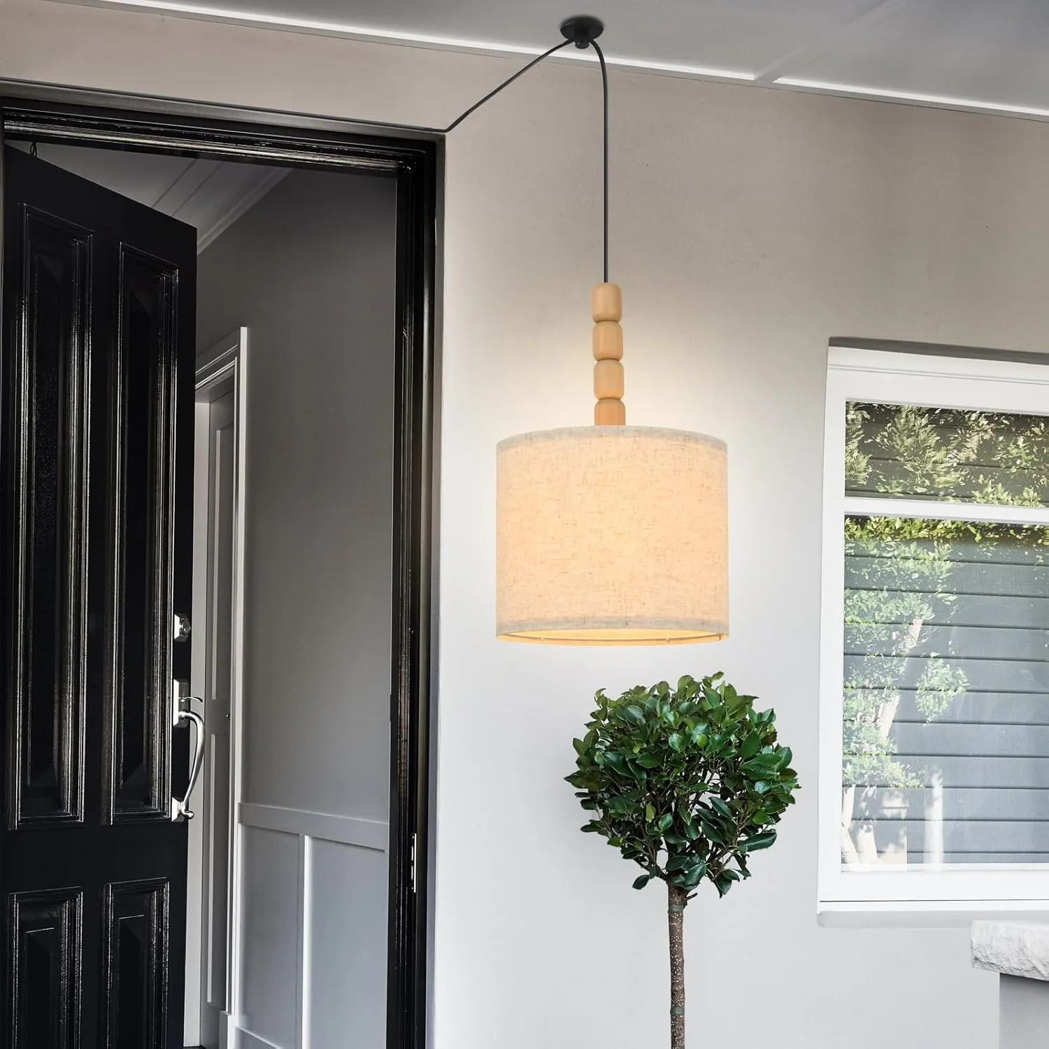 Hanging Lamp Plug in Swag Lights with Plug in Cord Hanging Lamps for Living Room Plug in Corner Hanging Light Living Room Corner Lamp Ceiling Lights That Plug Into Outlet Ma621