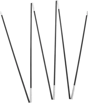 Happyyami 2Pcs Tent Pole Replacement Kit Sections Fiberglass Support Bar for Camping Hiking Trekking Accessories Lightweight and Portable for Single Tent Use