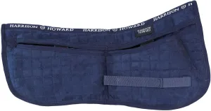 Harrison Howard Correction Half Pad with 4 Pockets and Foam Inserts with Differentiated Thickness Adjustable Horse Riding Pad with Added Cushioning and Comfort