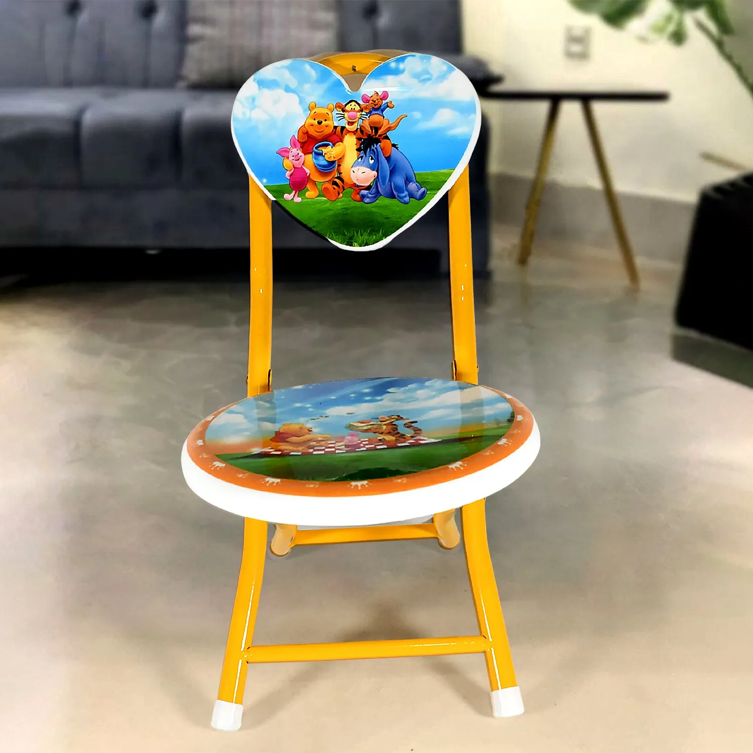 Heart-Shaped Cartoon Kids Chair - Foldable for Playrooms & More