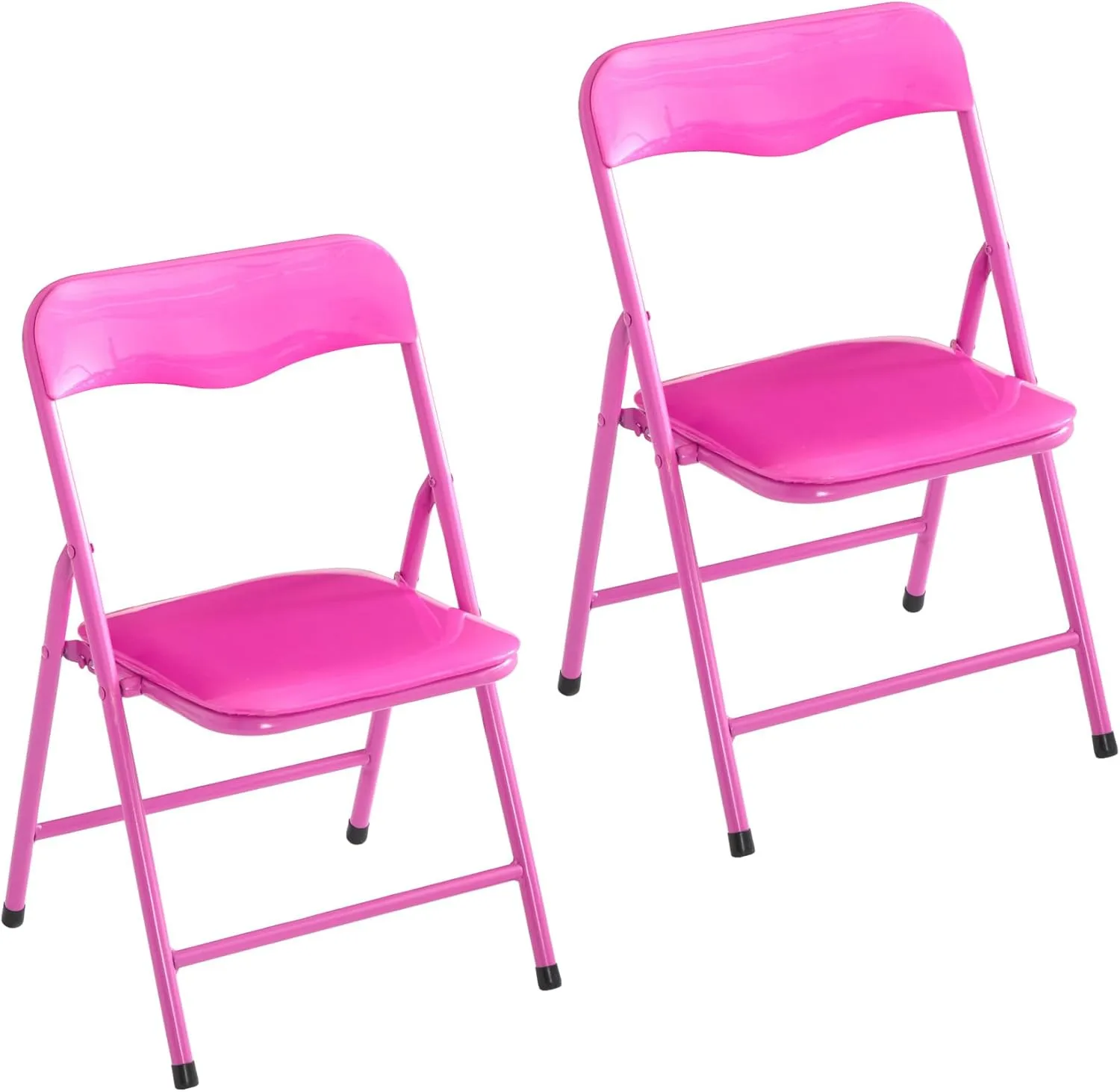 Heritage Kids Padded Folding Chair for Kids, Set of 2, Pink, Ages 3 