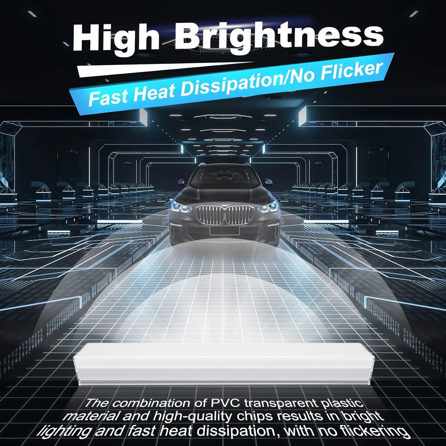 Hexagon Garage Lights, High Brightness 168W 6500K 18480Lumens Honeycomb Hexagon Led Garage Light 5 Grid for Garage, Auto Beauty Shop, Car Detailing Shop, Workshop
