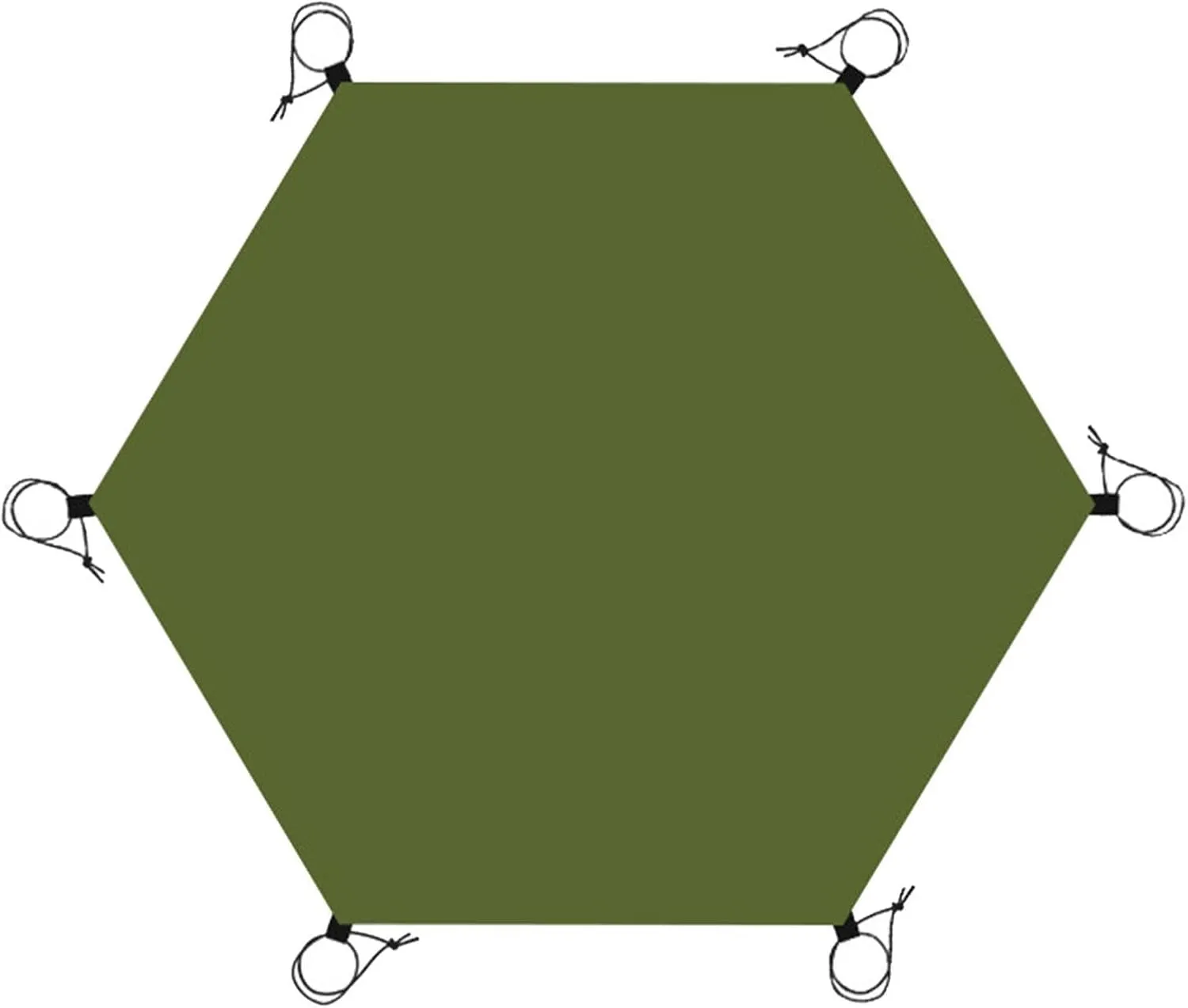 Hexagonal Ground Cover for Camping and Outdoor Use