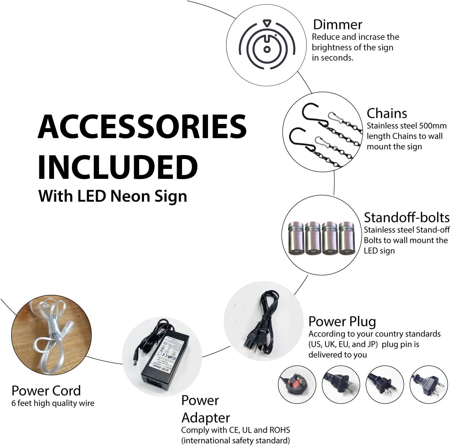 High Heels Block LED Neon Sign 16 x 16 - inches, Black Square Cut Acrylic Backing, with Dimmer - Bright and Premium built indoor LED Neon Sign for store interior Décor, Storefront.