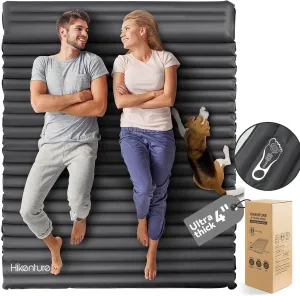 Hikenture Double Sleeping Pad for Camping 2 Person Inflatable Camping Mattress for Backpacking,Hiking,Tent(Grey)