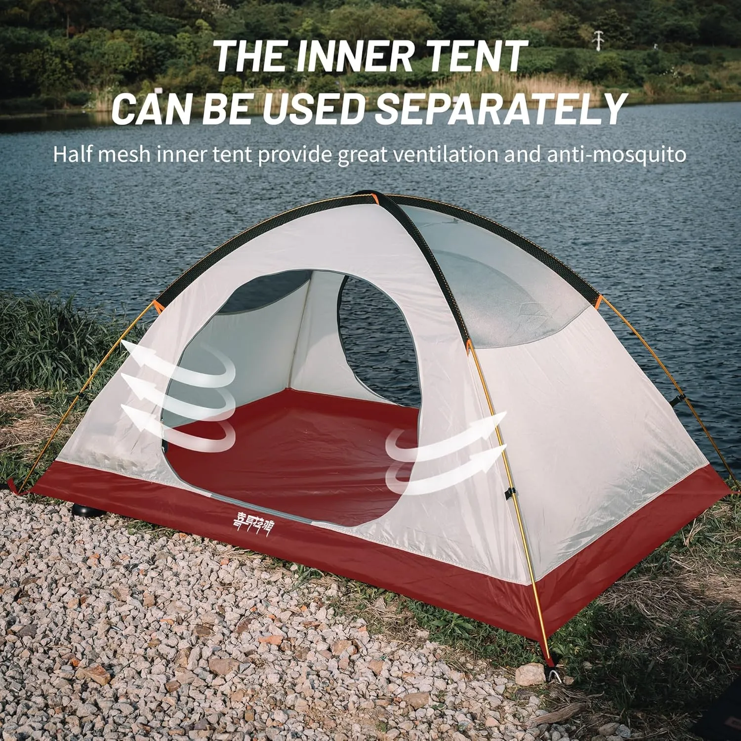 Himalaya 2/3 Person 4 Season Tent - Winter Tent, Waterproof, Windproof, Lightweight, Portable, PU5000 for Camping, Hiking, Mountaineering
