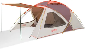 Himalaya Family Tent，3-4 Person Tunnel Tent Camping Tent with One Bedroom and One Living Room Portable Lightweight for Outdoor Camping Hiking Mountaineering
