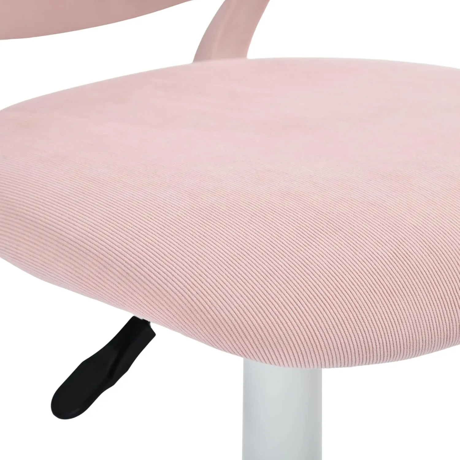 Homy Casa Armless Home Office Desk Chair, Colorful Task Chair with Soft Mesh Padded Cushion, Height Adjustable Swivel Study Computer Chair for for Girls Boys Teens (CO-Pink, 1PC)
