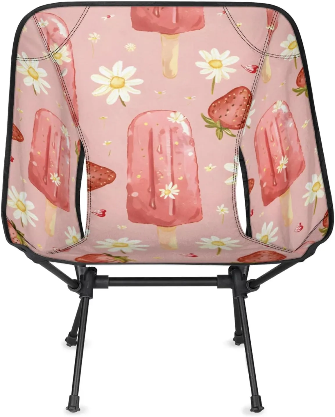 Honeybaby Folding Camping Chair Daisy Ice Cream Camping Chairs Lightweight Portable Chair Outdoor Foldable Chairs for Camping Travel Picnic Beach Hiking