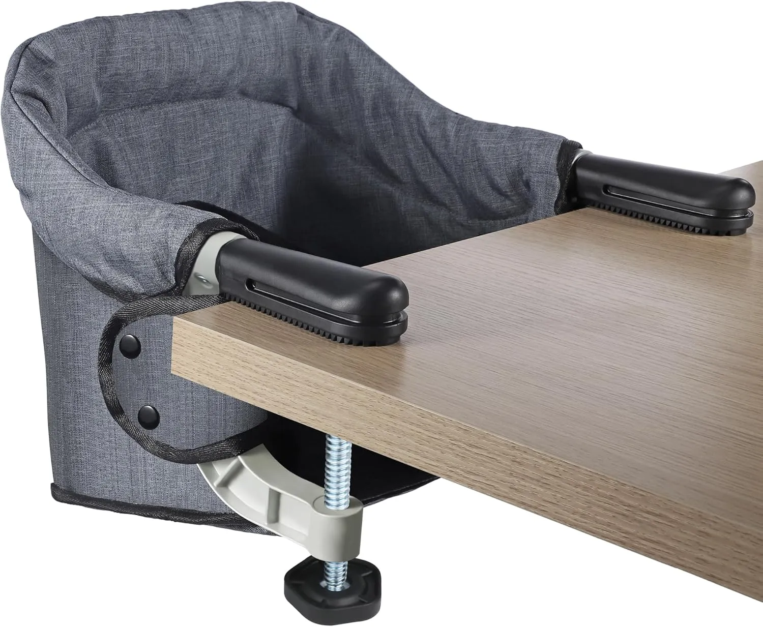 Hook on High Chair: High Chair for Babies and Toddlers 6-36 Months, Portable and Foldable High Chair for Home and Travel, Baby Feeding Chair, Setup in Seconds - Includes Carry Bag (Grey)