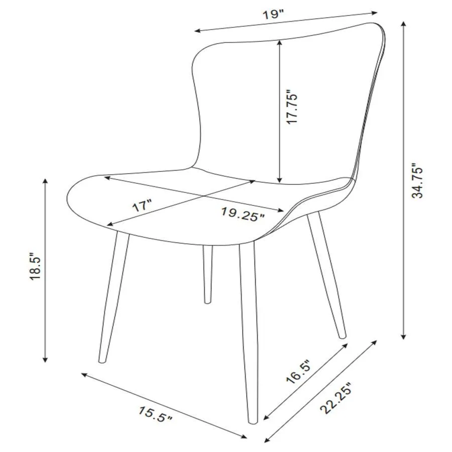Horizon - Upholstered Dining Side Chair (Set of 2) - Taupe
