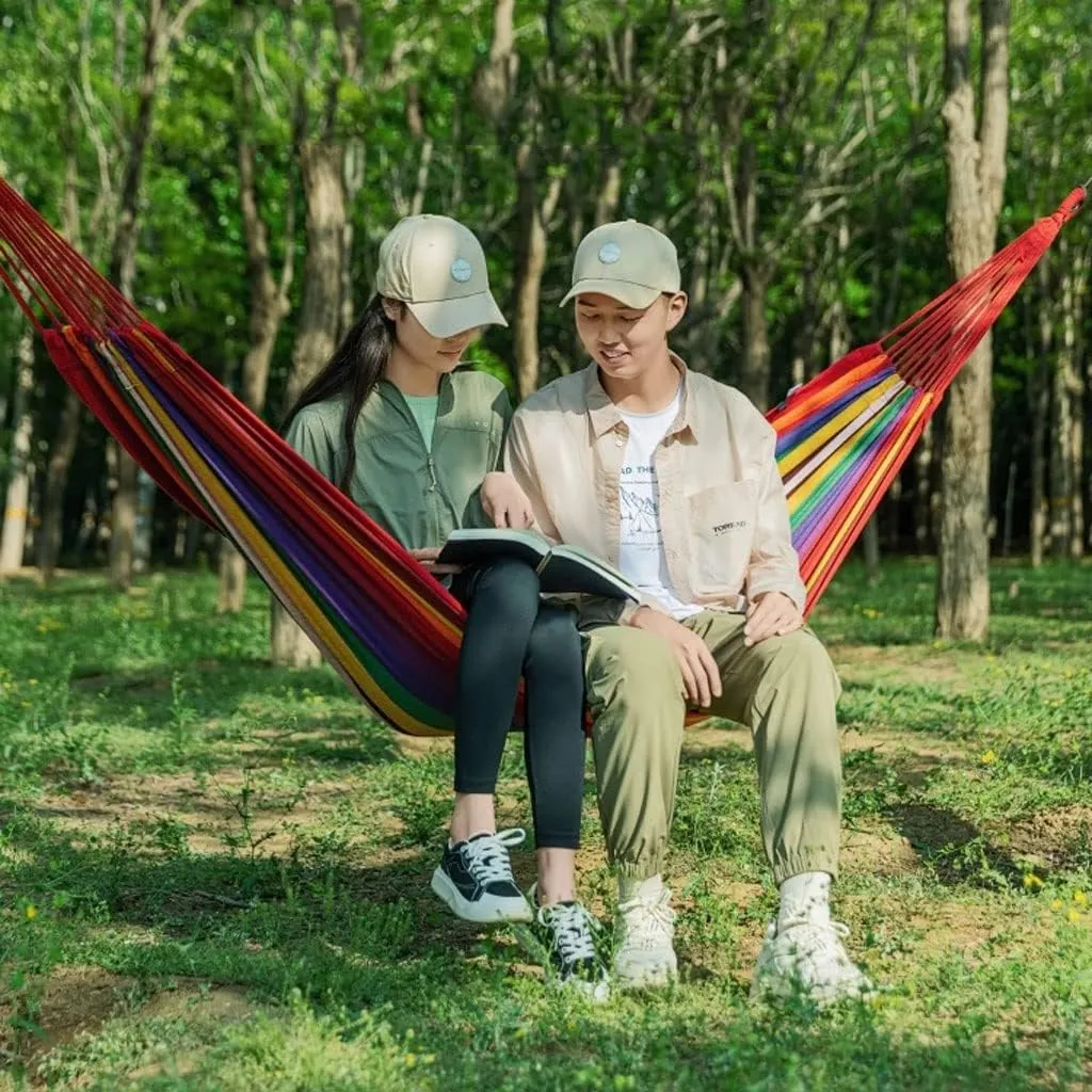 HSF Outdoor Hammock Outdoor Hammock Camping Breathable Wear-Resistant Thickened Portable Hammock Outdoor Hammock